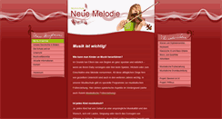 Desktop Screenshot of musikschule-neue-melodie.de